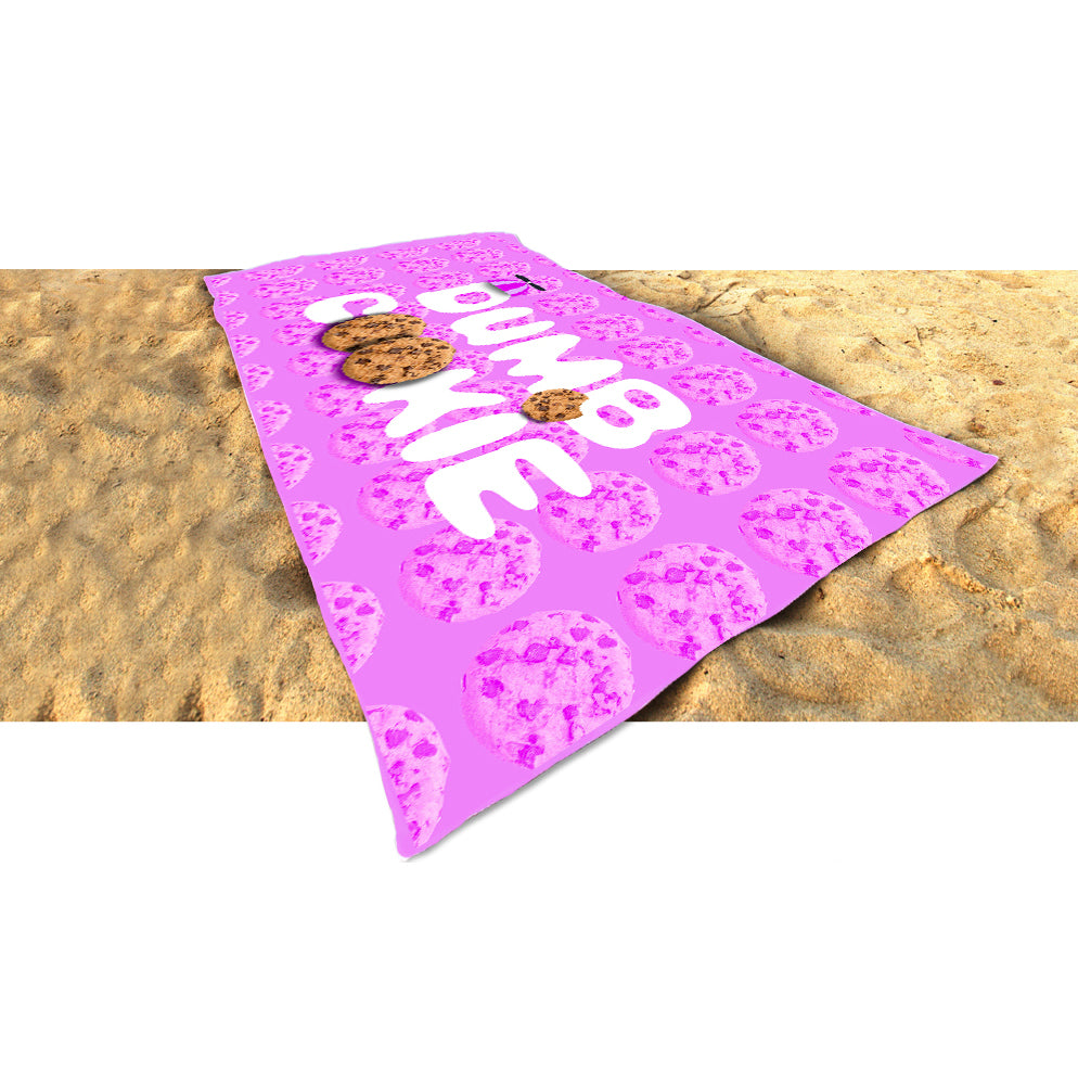 Dumb Cookie Beach Towel